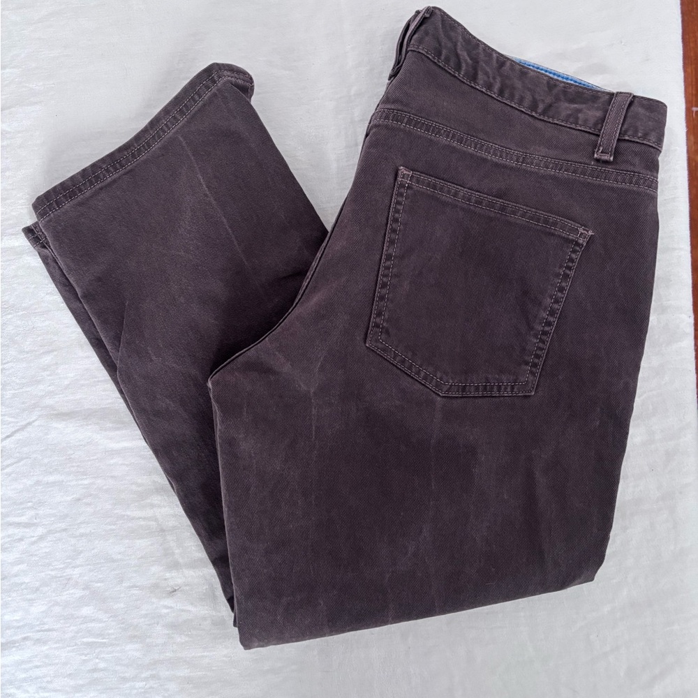 Women’s Boden Chocolate Brown Denim Crop Hopscotch Jeans Size 12R